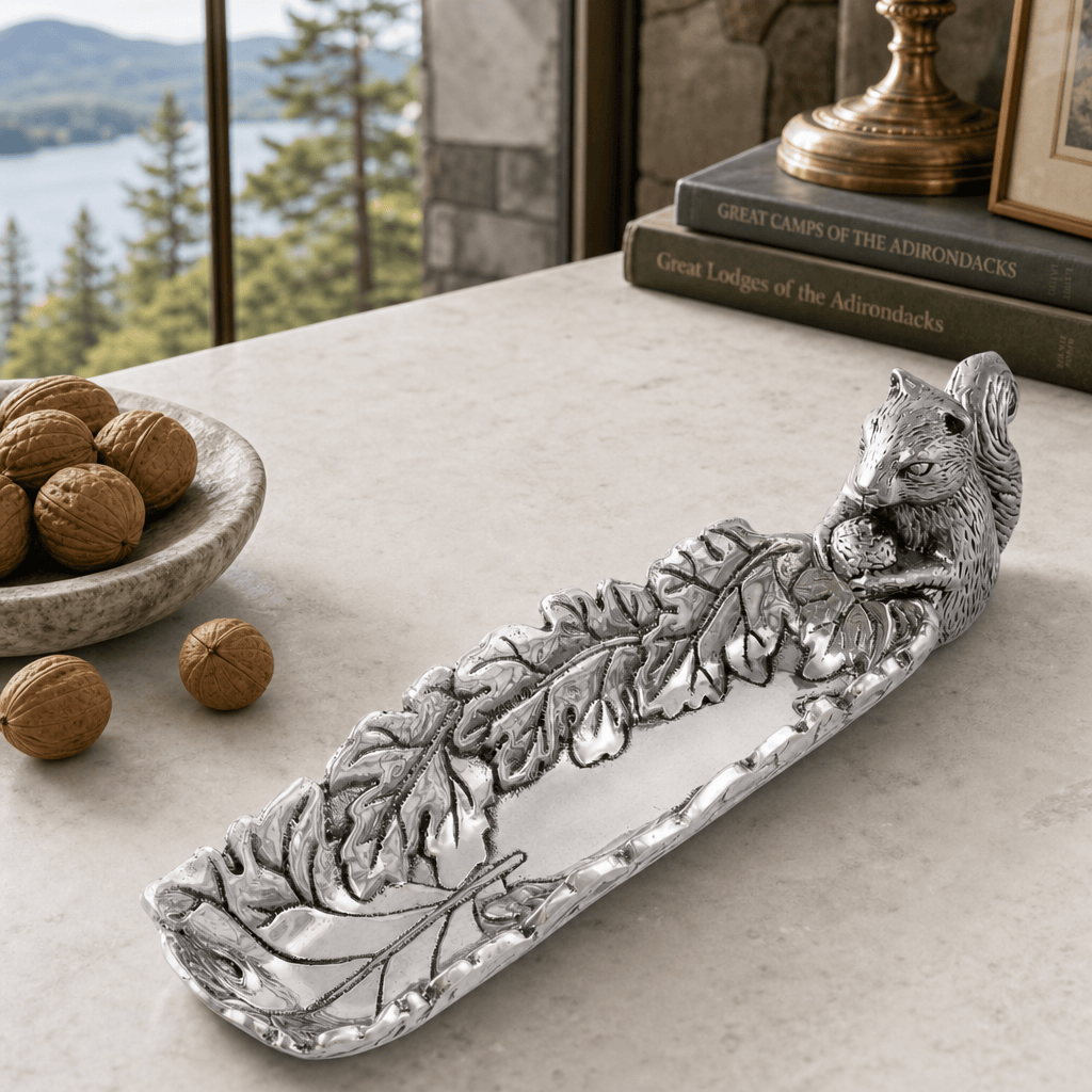 Arthur Court Forest Squirrel Cracker Tray