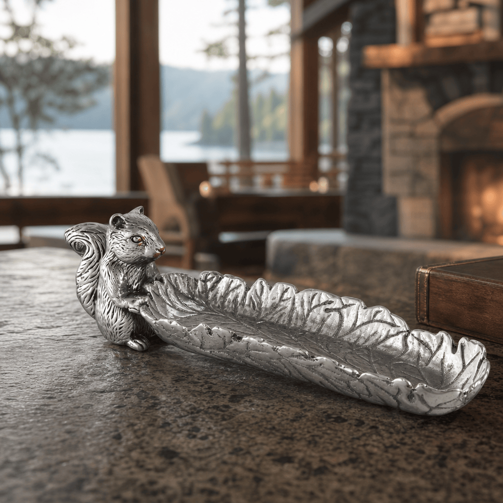 Arthur Court Forest Squirrel Cracker Tray