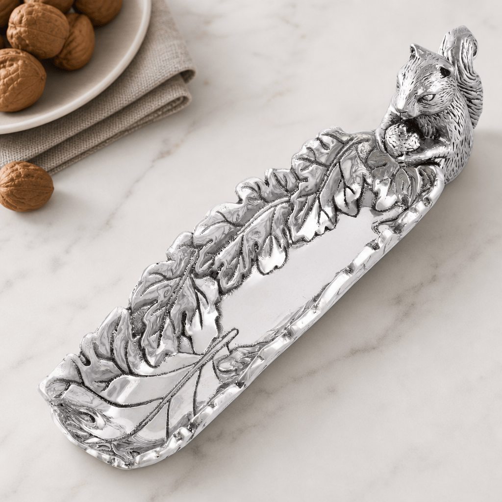 Arthur Court Forest Squirrel Cracker Tray