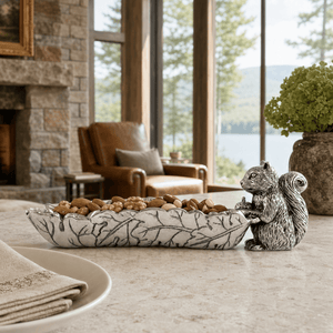 Arthur Court Forest Squirrel Cracker Tray