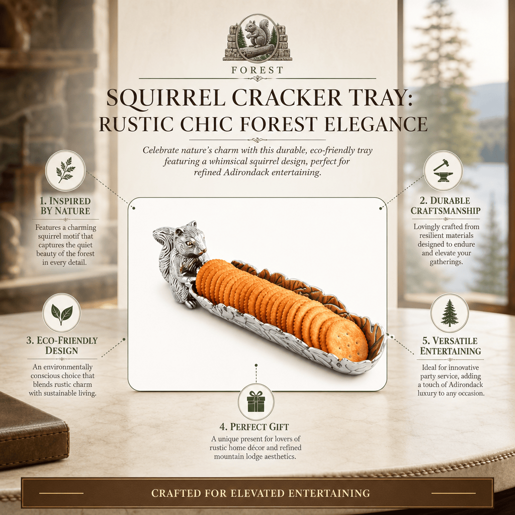 Arthur Court Forest Squirrel Cracker Tray