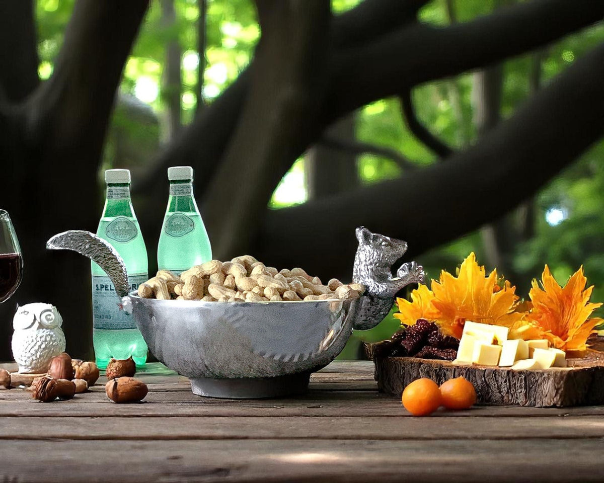 Arthur Court Forest Squirrel Nut Bowl Head / Tail