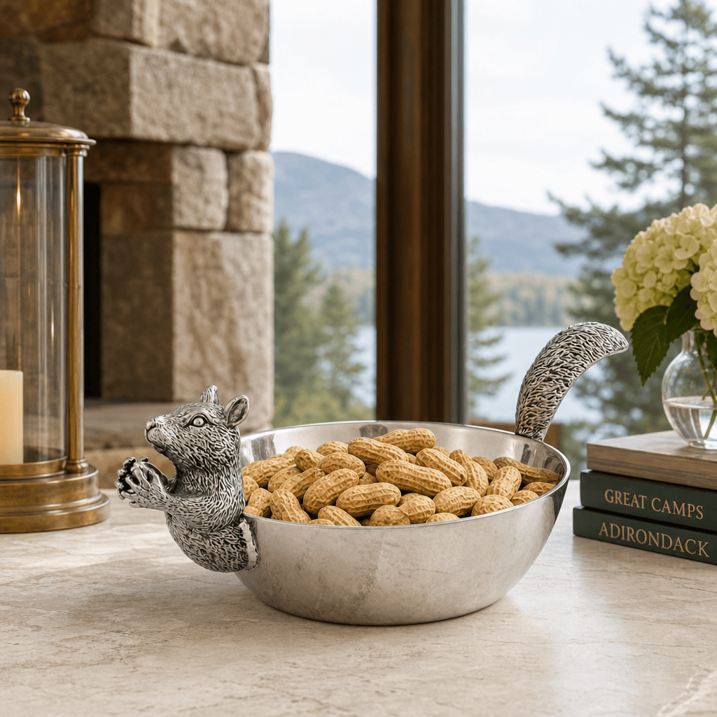 Arthur Court Forest Squirrel Nut Bowl Head / Tail