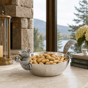Arthur Court Forest Squirrel Nut Bowl Head / Tail