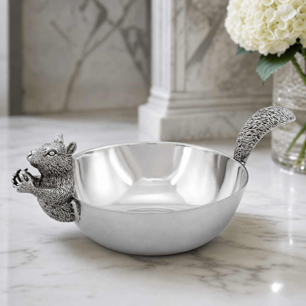 Arthur Court Forest Squirrel Nut Bowl Head / Tail