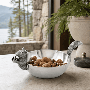Arthur Court Forest Squirrel Nut Bowl Head / Tail
