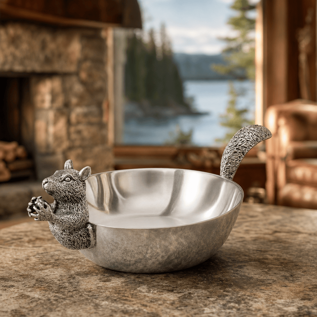 Arthur Court Forest Squirrel Nut Bowl Head / Tail