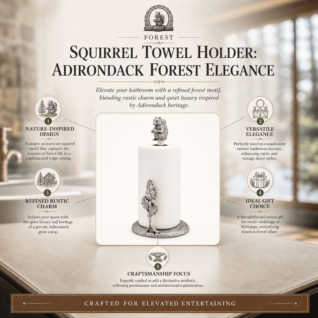 Arthur Court Forest Squirrel Towel Holder