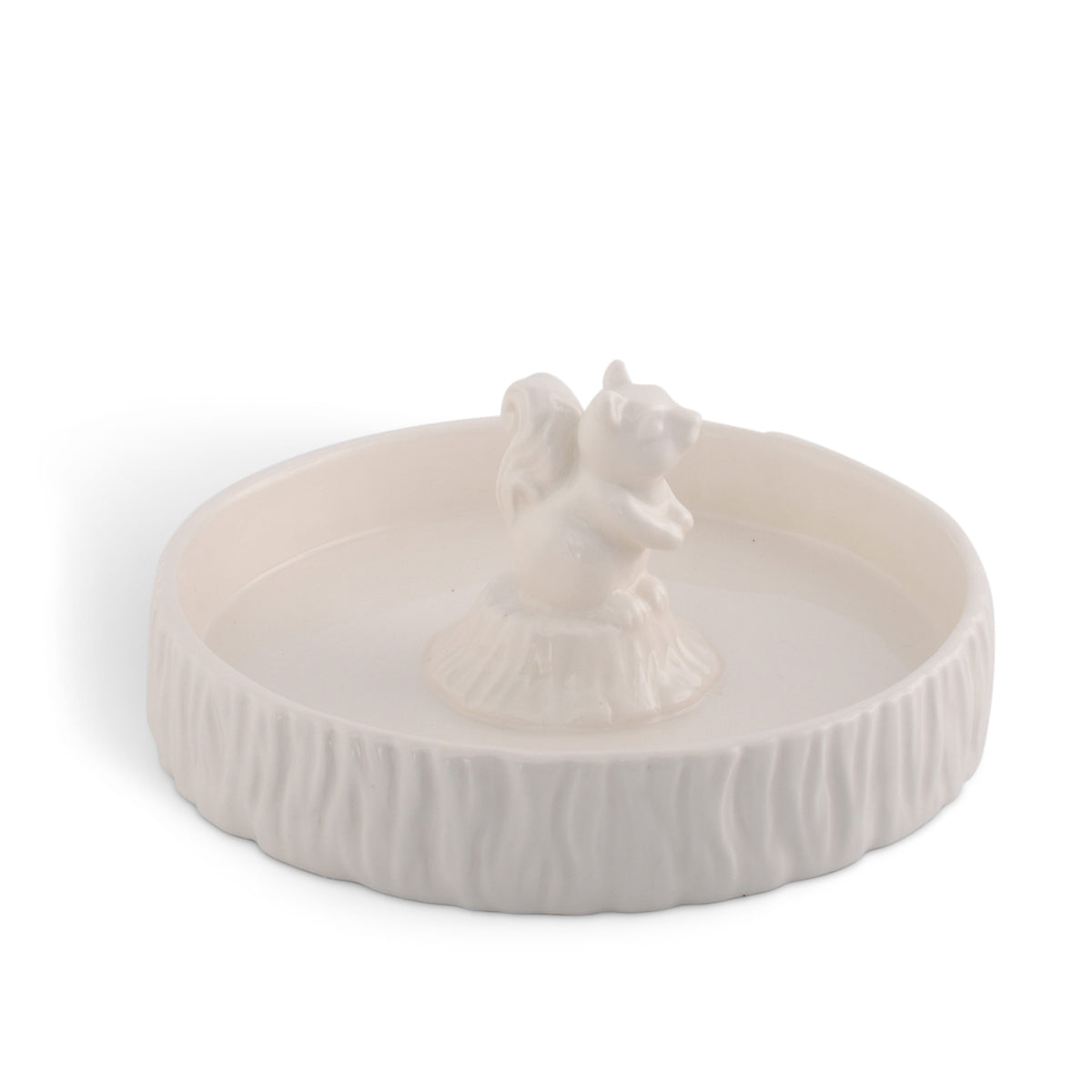 Arthur Court Forest Standing Squirrel Stoneware Nut Bowl