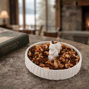 Arthur Court Forest Standing Squirrel Stoneware Nut Bowl