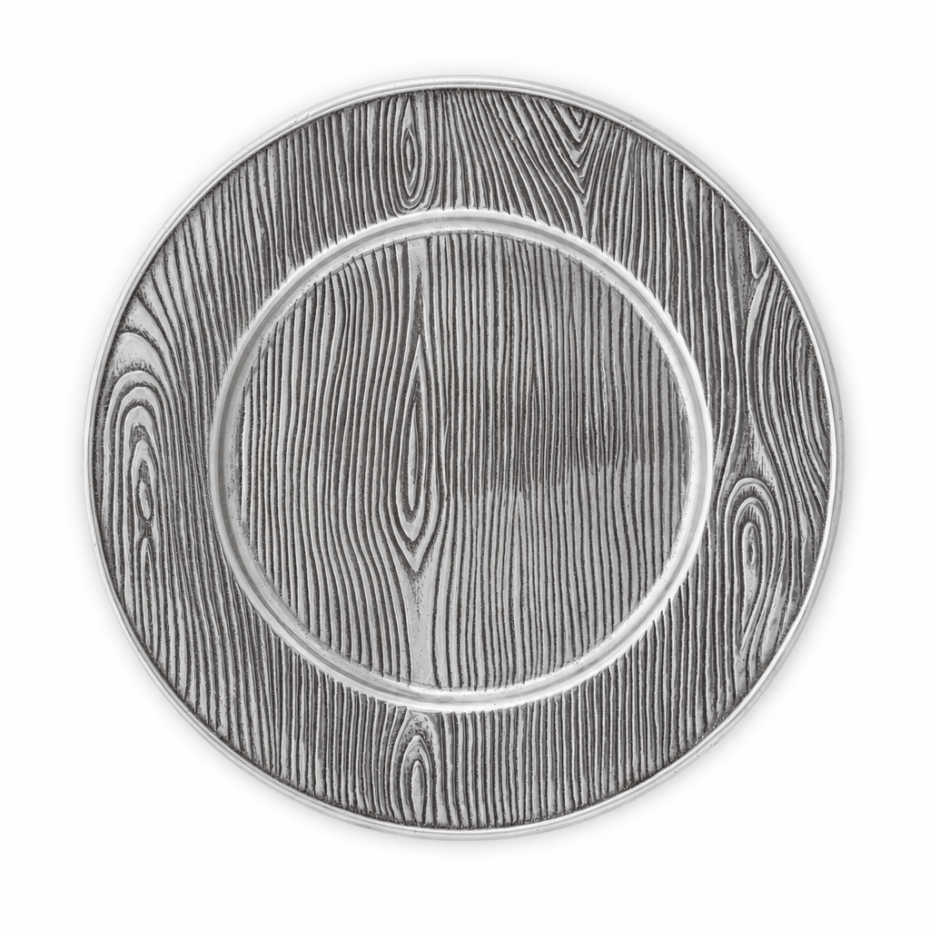 Arthur Court Forest Wood Grain Charger