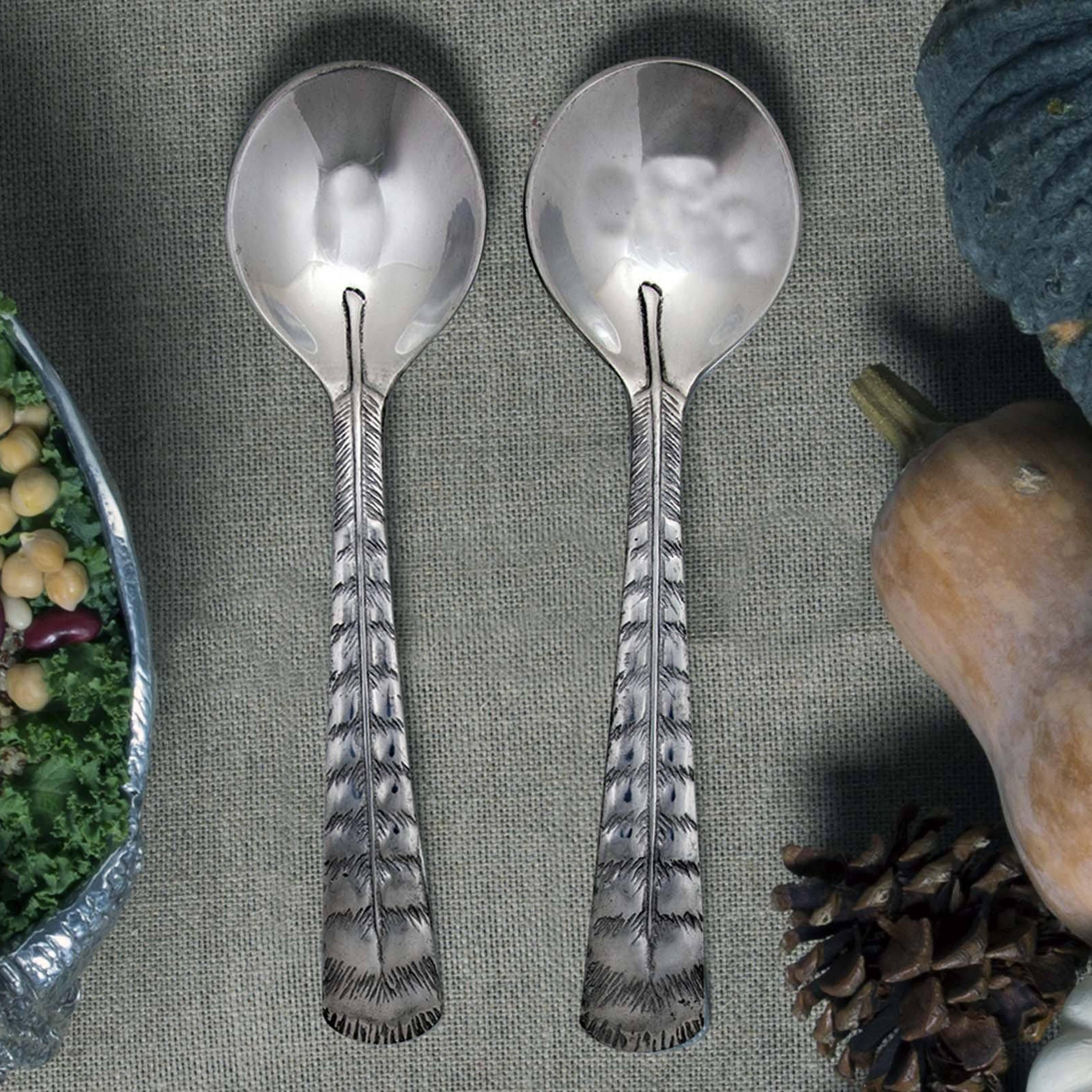 Elegant Harvest Collection Salad Servers for Entertaining Arthur