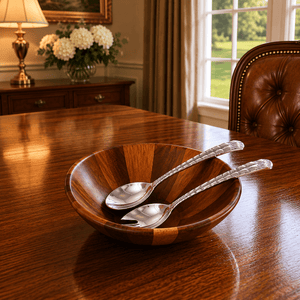 Arthur Court Game Birds Feather Salad Servers