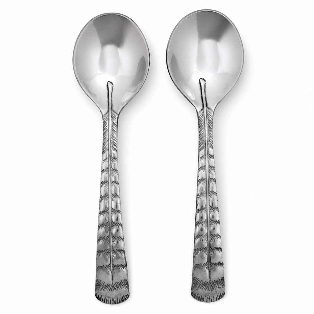 Arthur Court Game Birds Feather Salad Servers