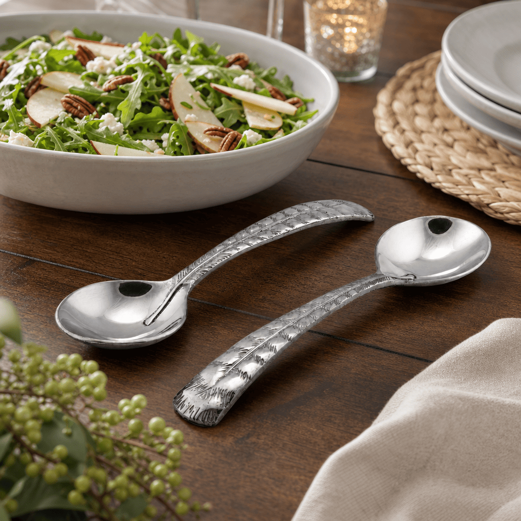 Arthur Court Game Birds Feather Salad Servers