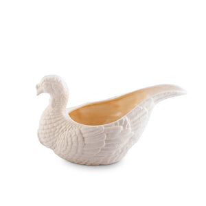 Arthur Court Game Birds Stoneware Turkey Gravy Boat