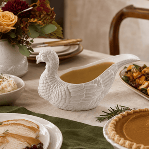 Arthur Court Game Birds Stoneware Turkey Gravy Boat