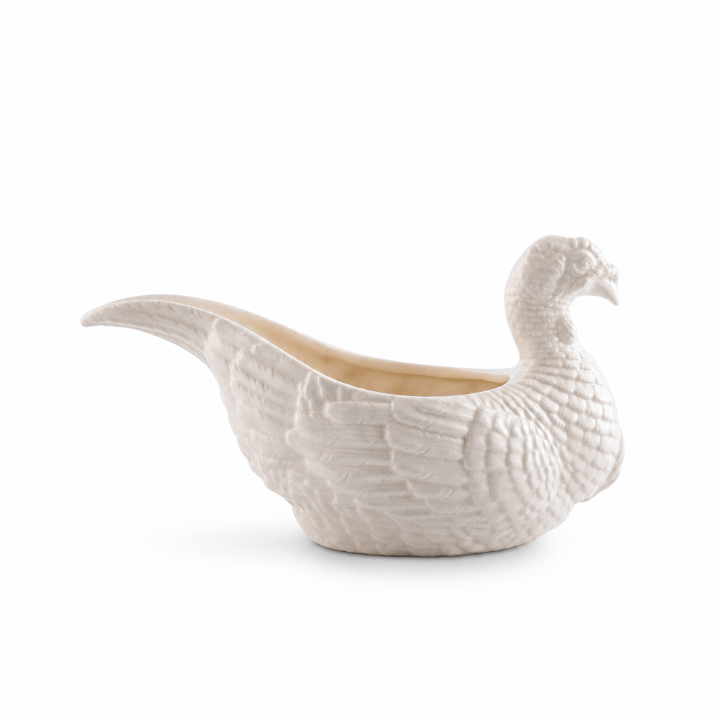 Arthur Court Game Birds Stoneware Turkey Gravy Boat