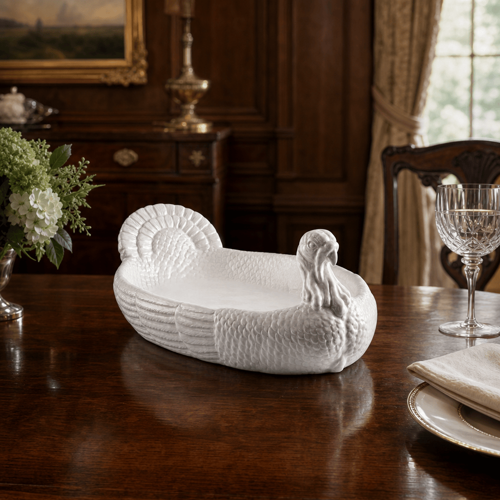 Arthur Court Game Birds Stoneware Turkey Tray Large