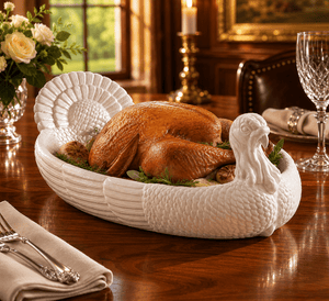 Arthur Court Game Birds Stoneware Turkey Tray Large