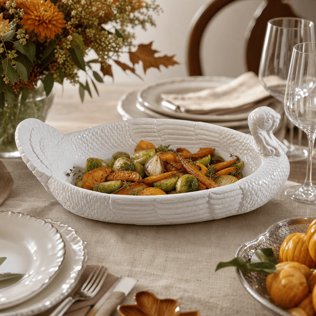 Arthur Court Game Birds Stoneware Turkey Tray Large