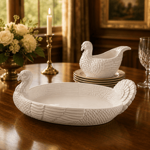 Arthur Court Game Birds Stoneware Turkey Tray Large