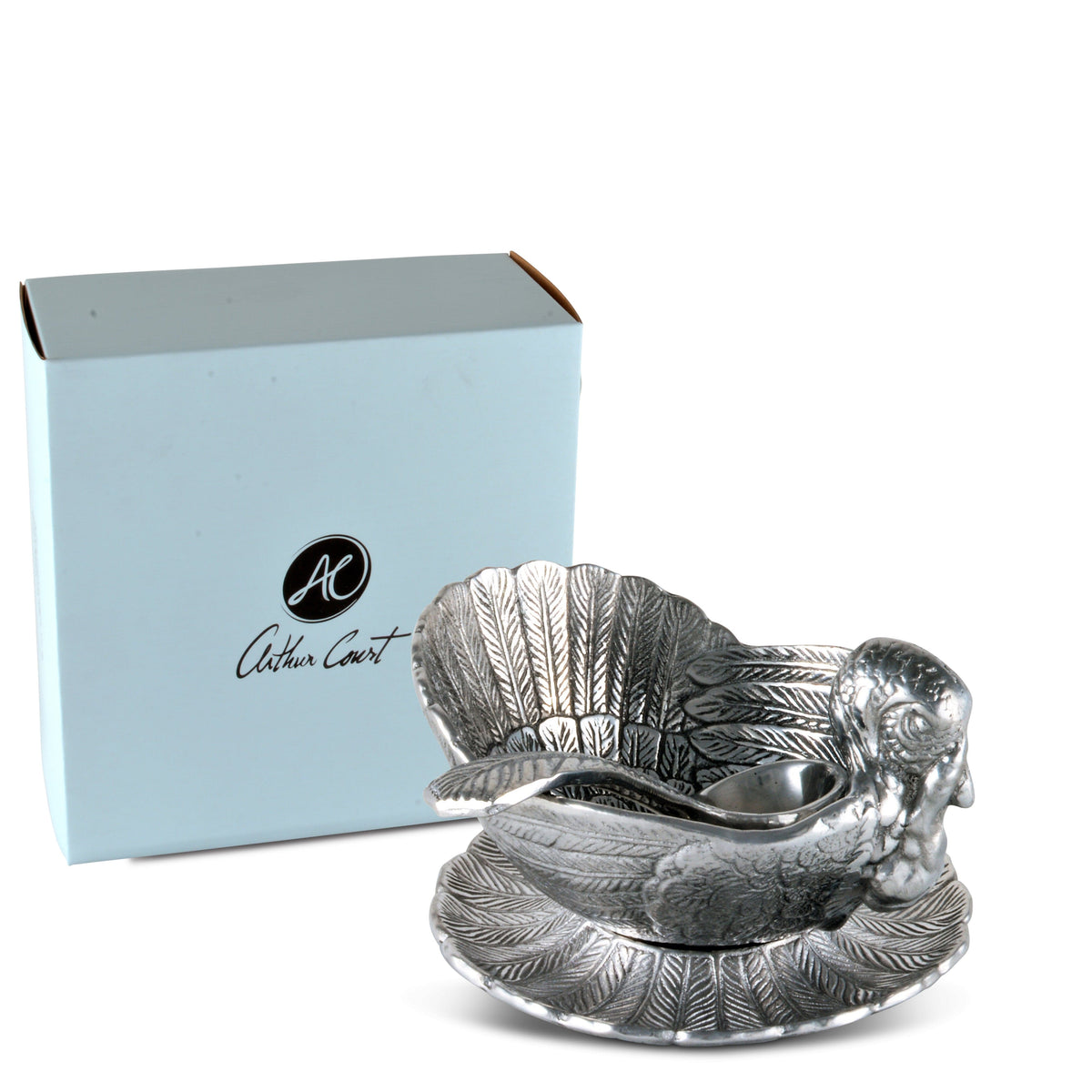 Arthur Court Game Birds Turkey 3-Piece Condiment Set