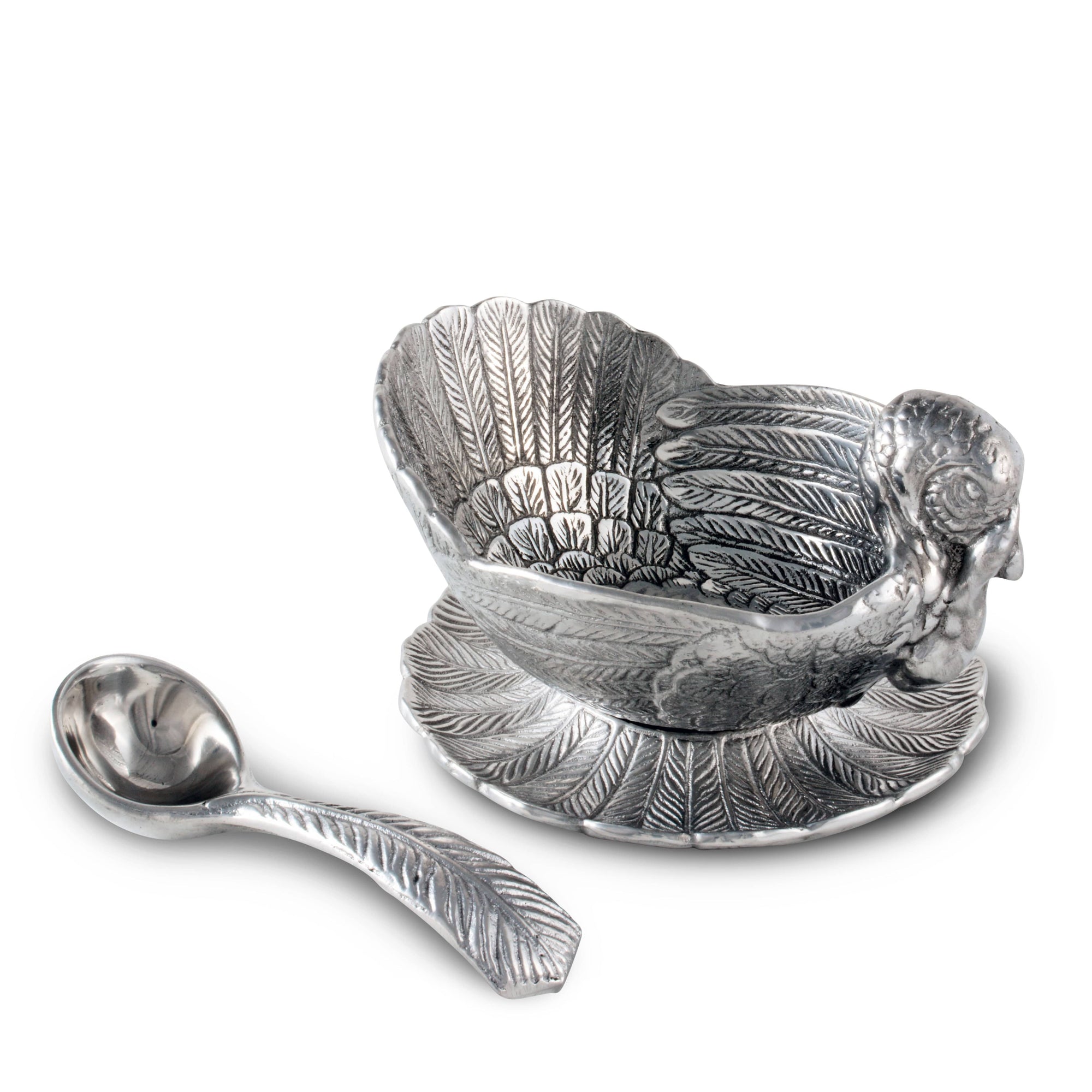 Arthur Court Game Birds Turkey 3-Piece Condiment Set