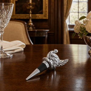 Arthur Court Game Birds Turkey Bottle Stopper