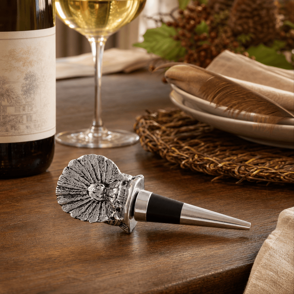 Arthur Court Game Birds Turkey Bottle Stopper