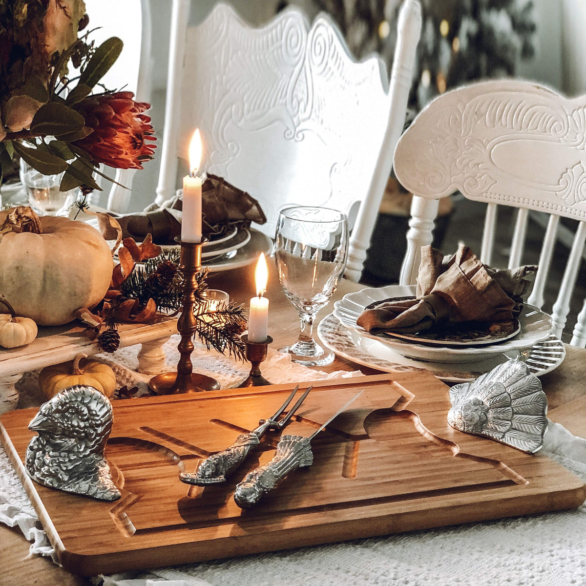 Arthur Court Game Birds Turkey Carving Board