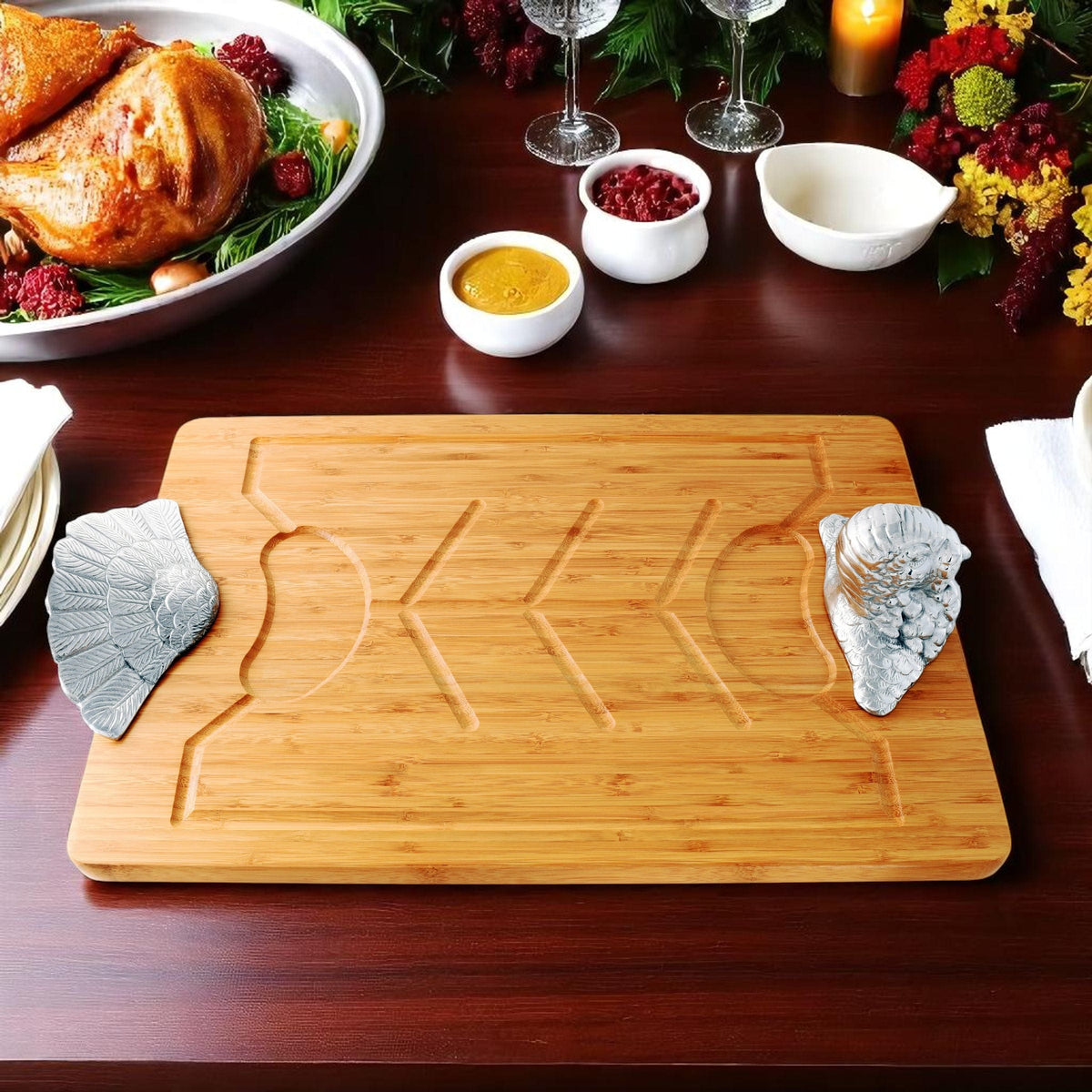 Arthur Court Game Birds Turkey Carving Board