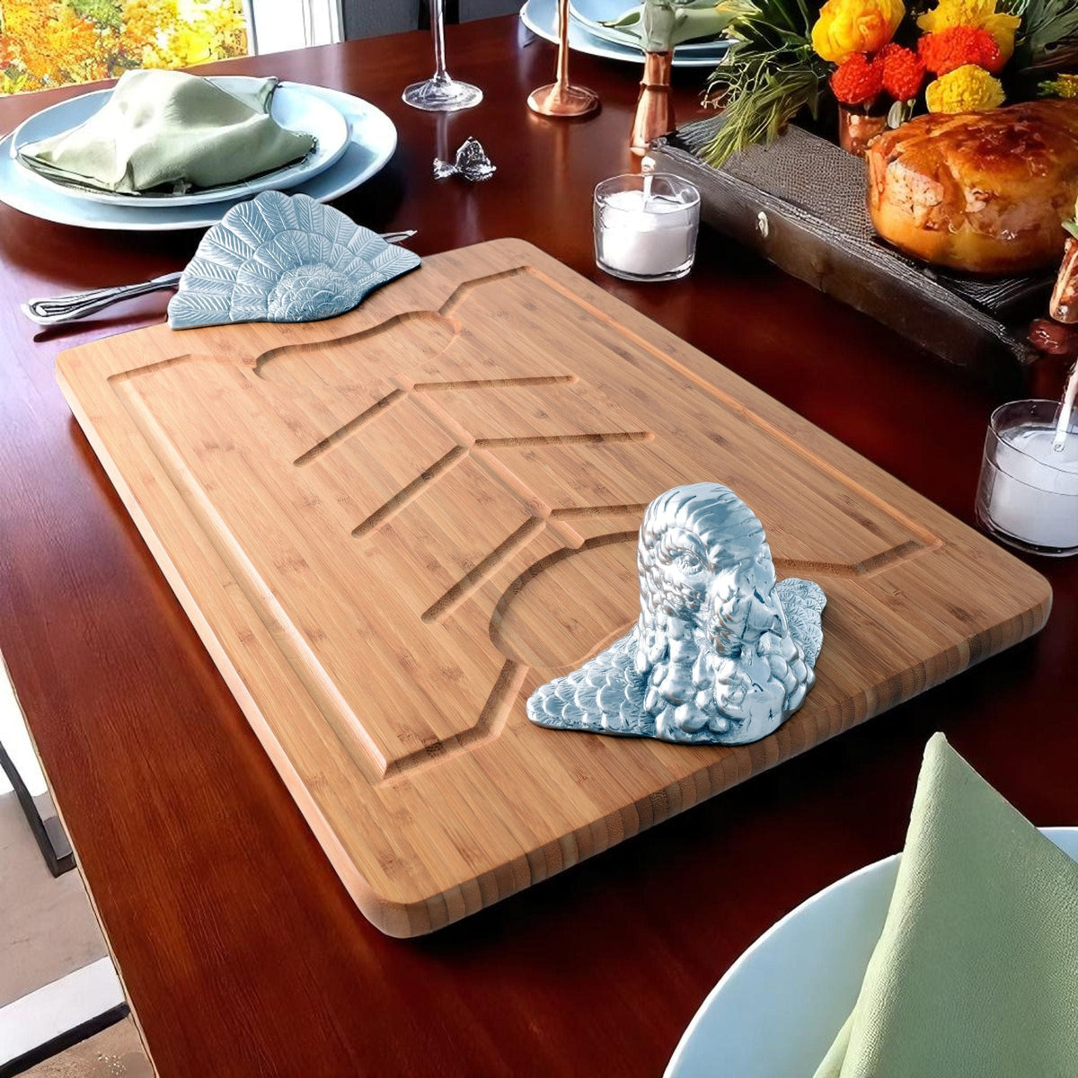 Arthur Court Game Birds Turkey Carving Board