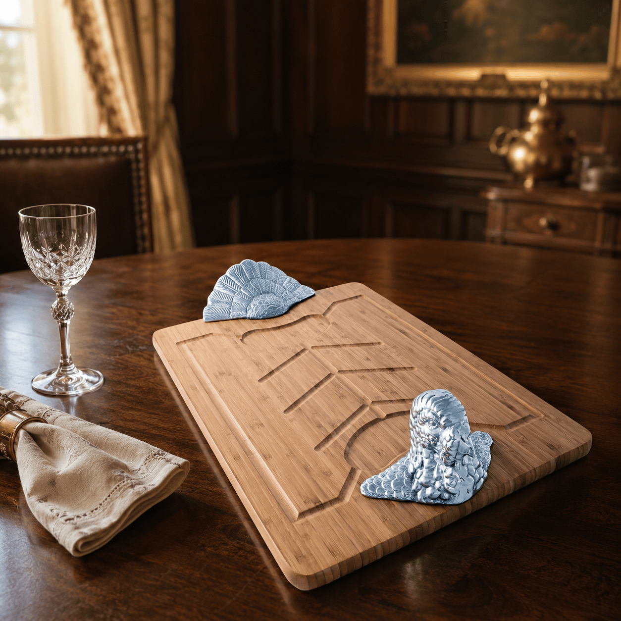 Arthur Court Game Birds Turkey Carving Board