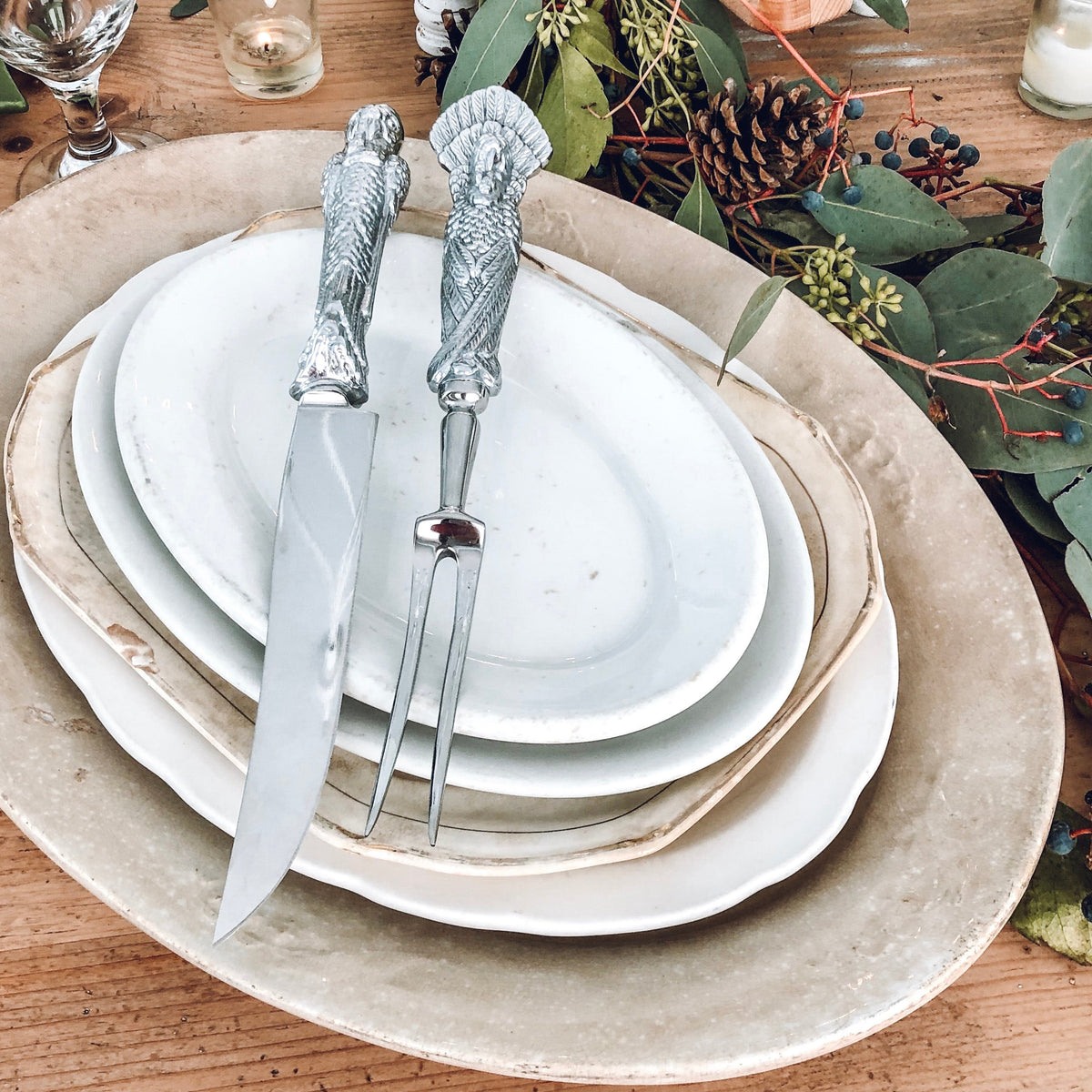 Arthur Court Game Birds Turkey Carving Set