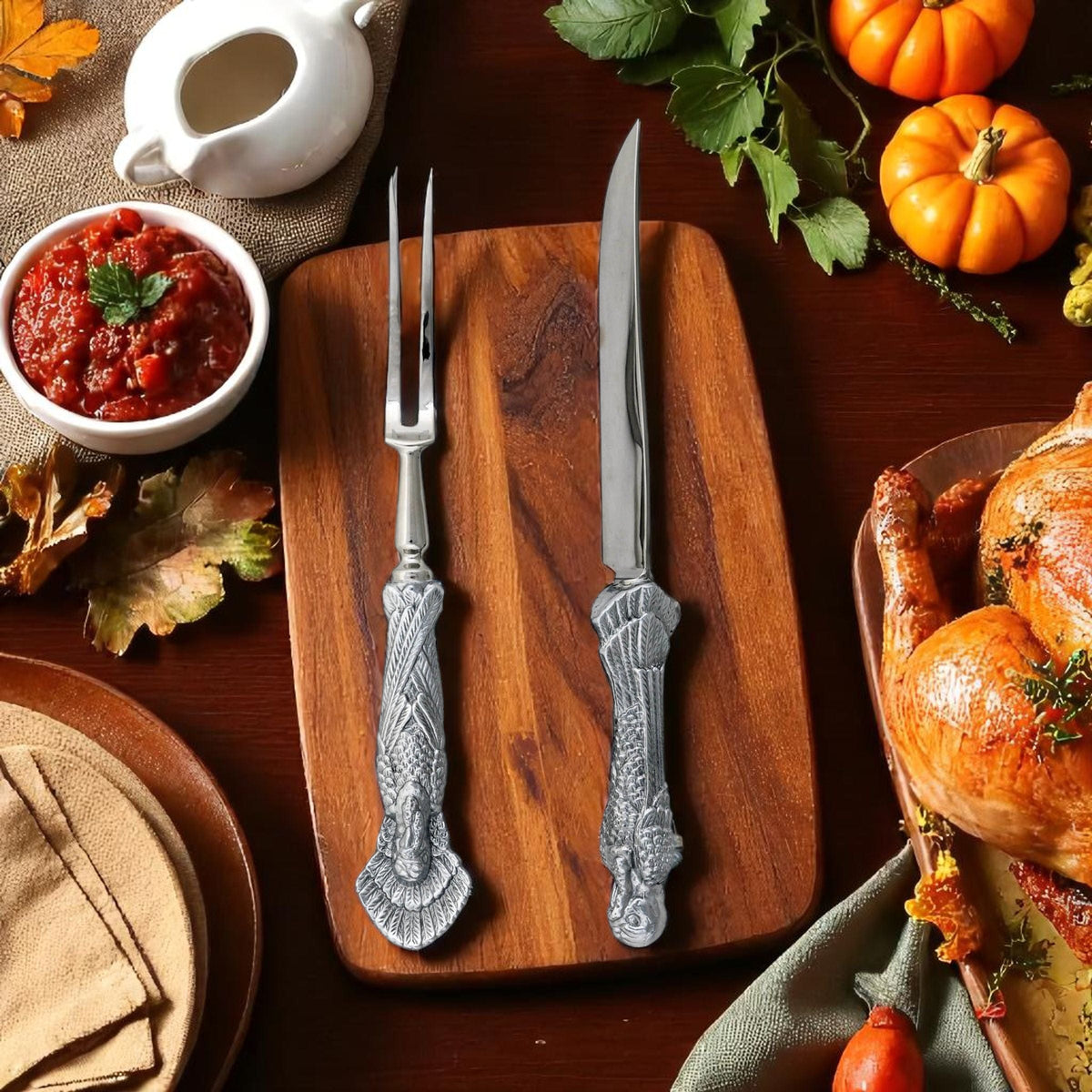 Arthur Court Game Birds Turkey Carving Set