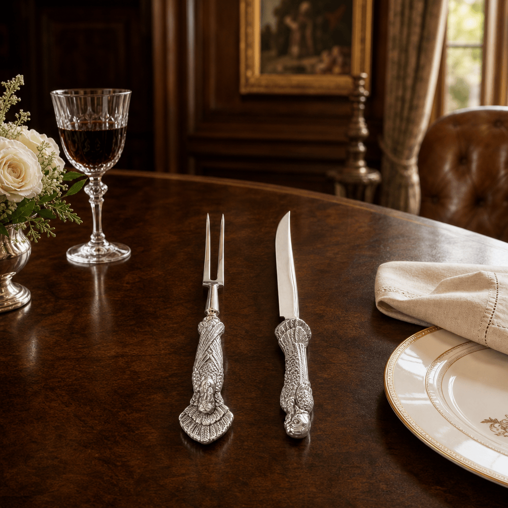 Arthur Court Game Birds Turkey Carving Set