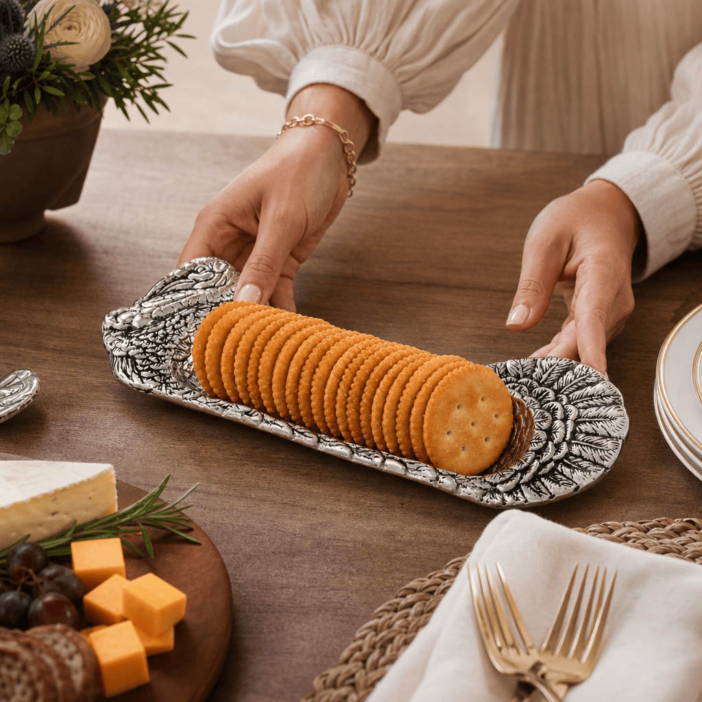 Arthur Court Game Birds Turkey Cracker Tray