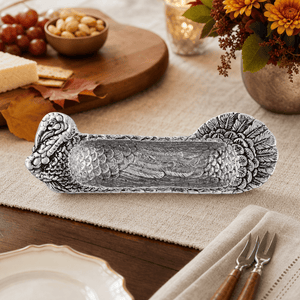 Arthur Court Game Birds Turkey Cracker Tray