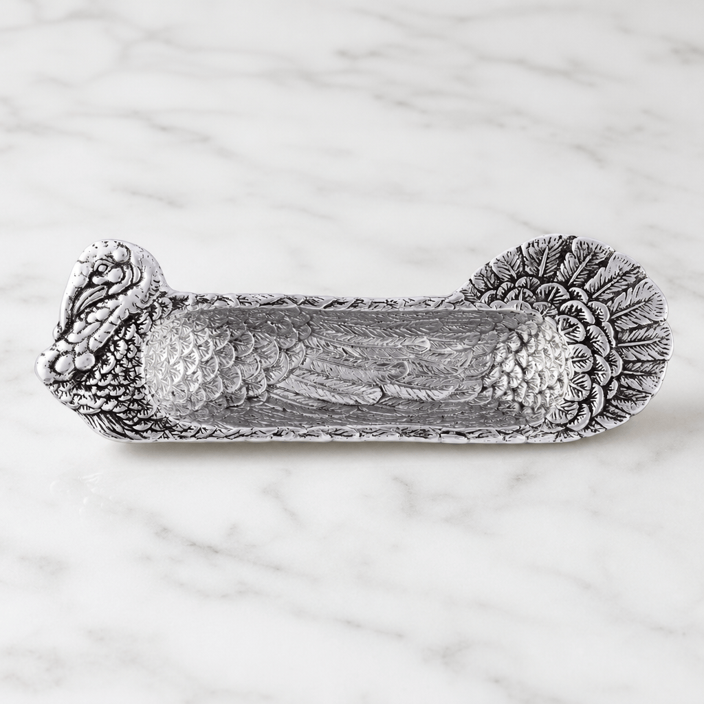 Arthur Court Game Birds Turkey Cracker Tray