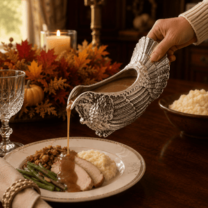 Arthur Court Game Birds Turkey Gravy Boat