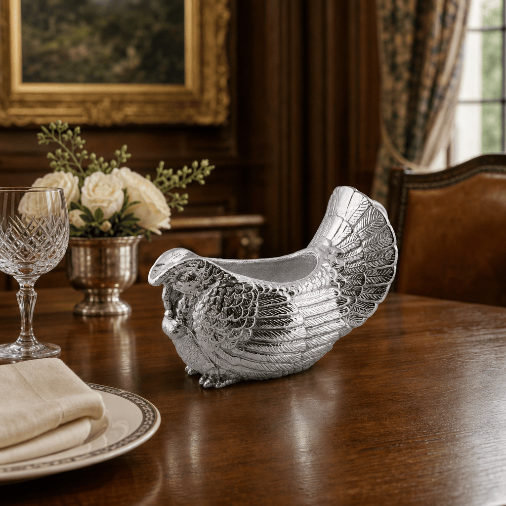 Arthur Court Game Birds Turkey Gravy Boat