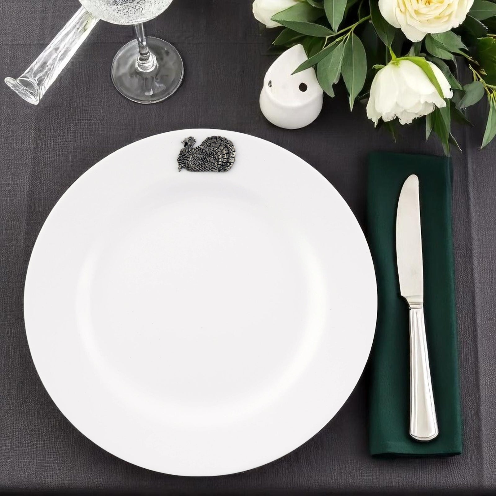 Arthur Court Game Birds Turkey Melamine Lunch Plates - Set of 4