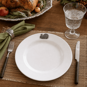Arthur Court Game Birds Turkey Melamine Lunch Plates - Set of 4