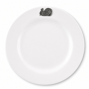 Arthur Court Game Birds Turkey Melamine Lunch Plates - Set of 4