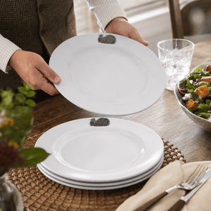 Arthur Court Game Birds Turkey Melamine Lunch Plates - Set of 4