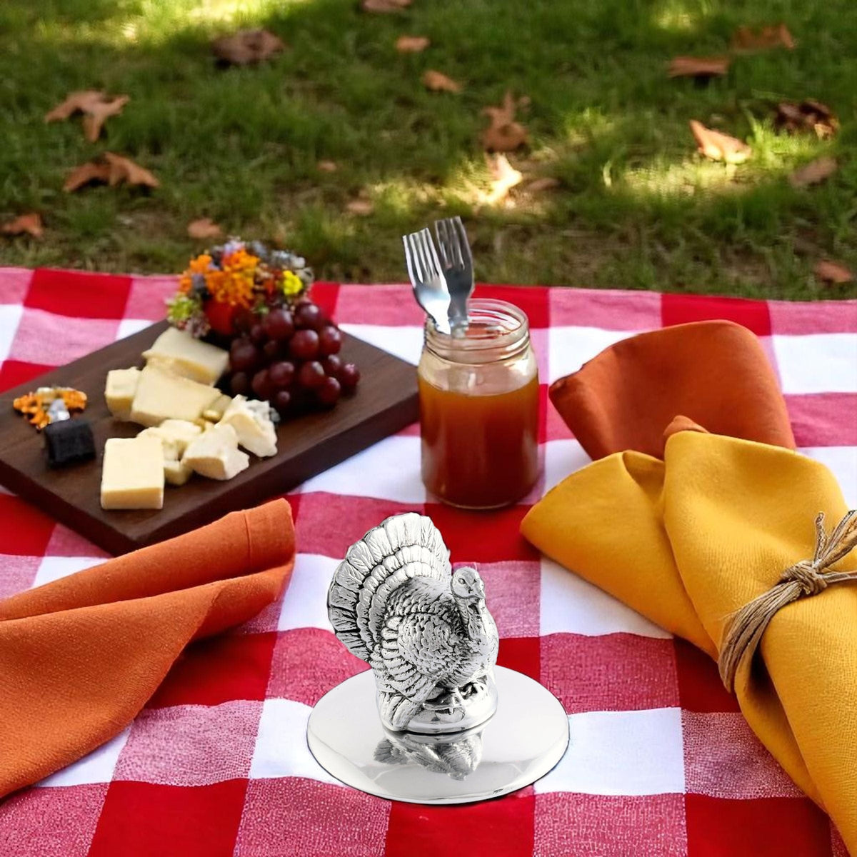 Arthur Court Game Birds Turkey Napkin Weight