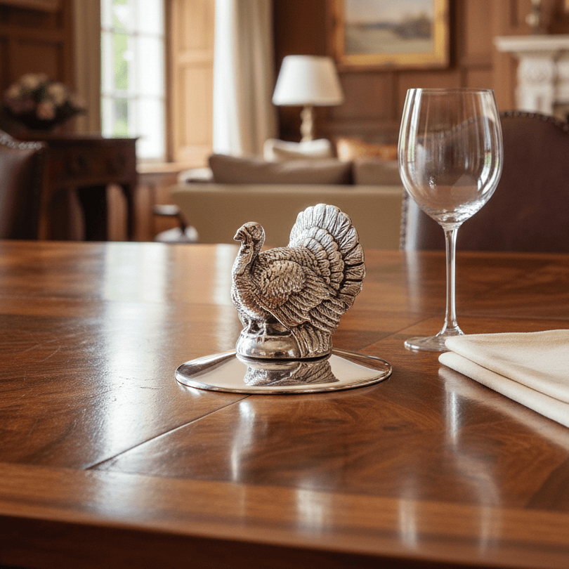 Arthur Court Game Birds Turkey Napkin Weight