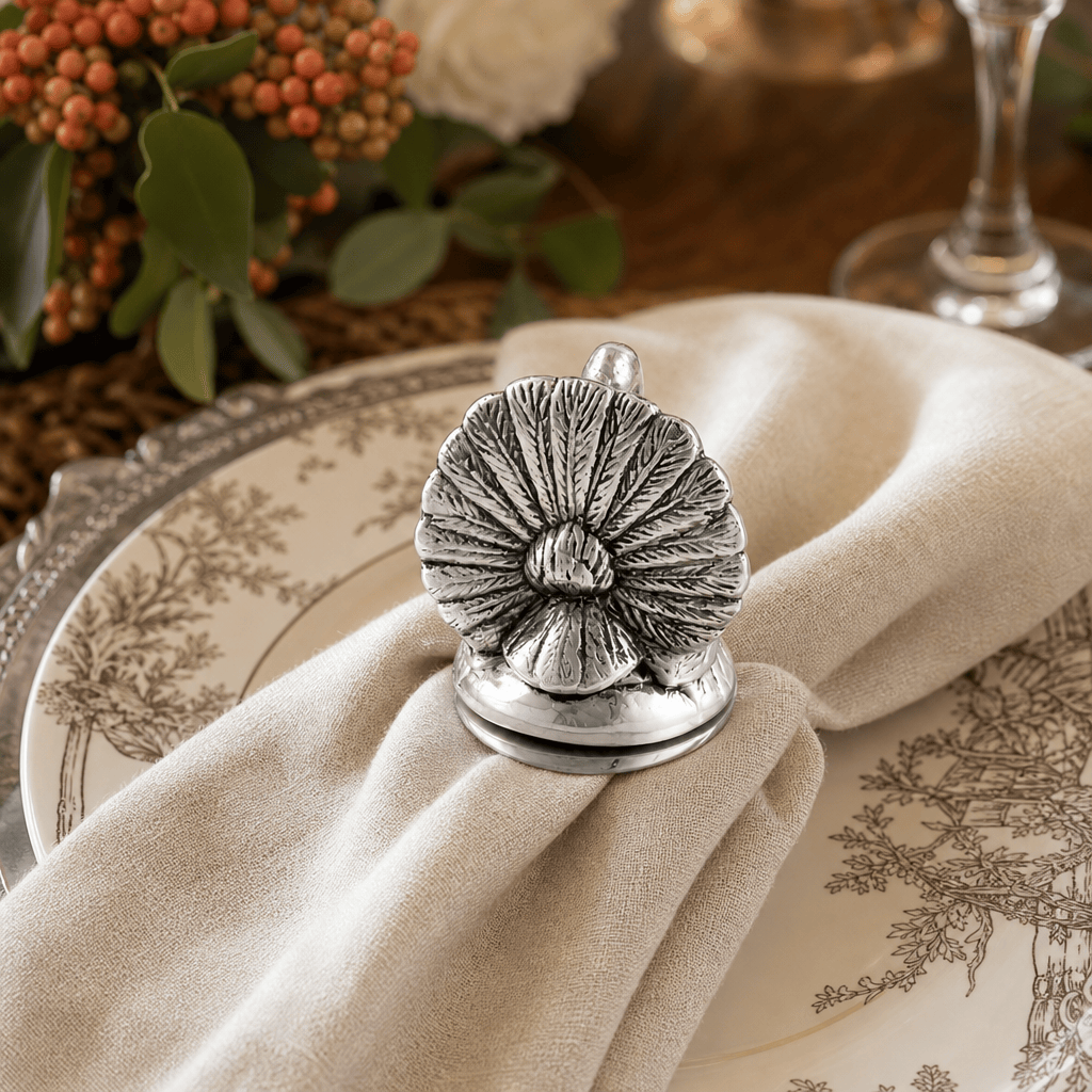 Arthur Court Game Birds Turkey Napkin Weight