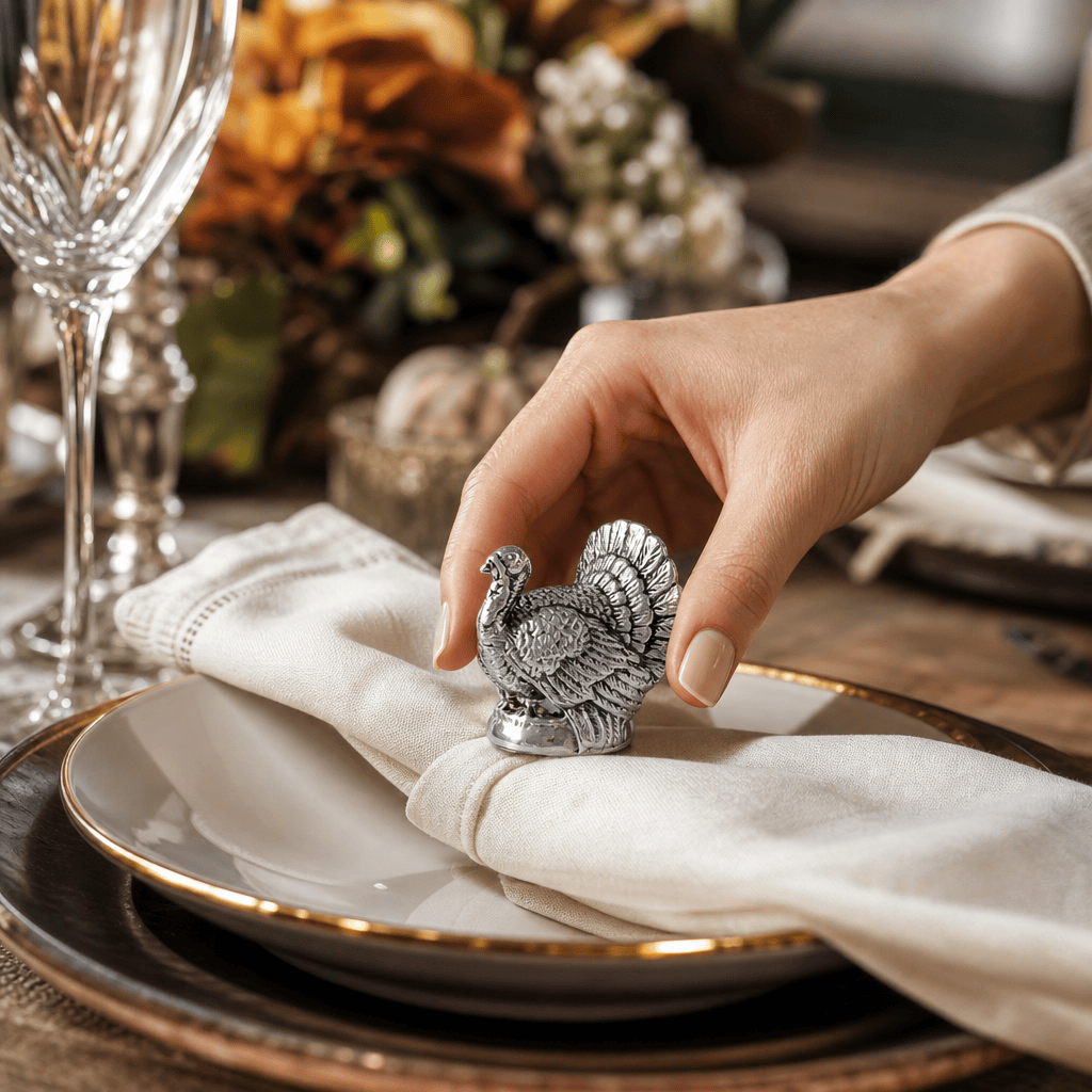 Arthur Court Game Birds Turkey Napkin Weight